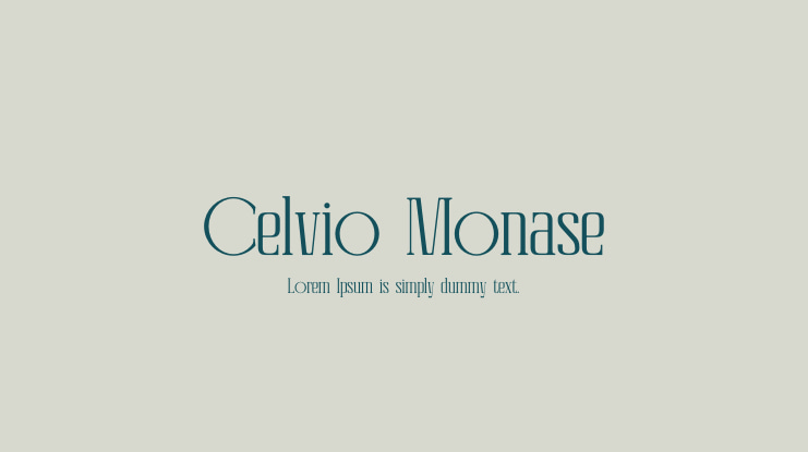 Celvio Monase Font