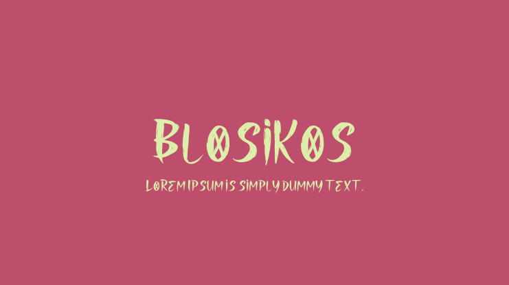 Blosikos Font