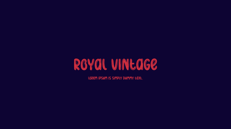 Royal Vintage Font