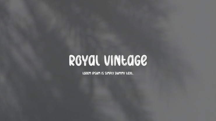 Royal Vintage Font