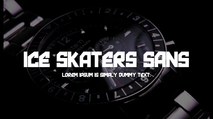 Ice skaters sans Font