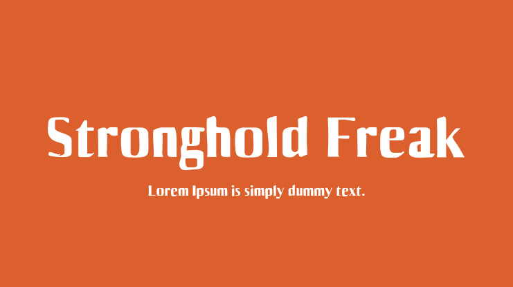 Stronghold Freak Font