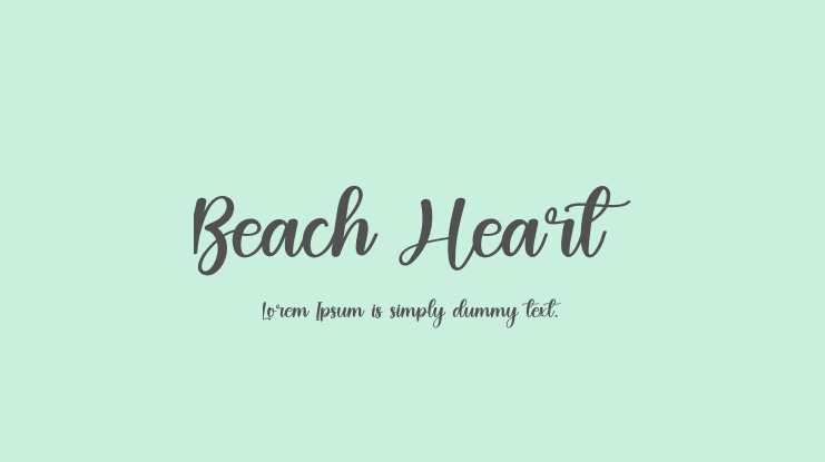 Beach Heart Font