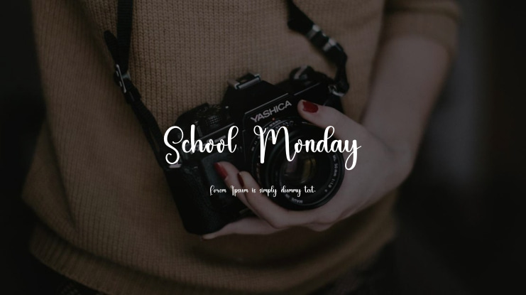 School Monday Font
