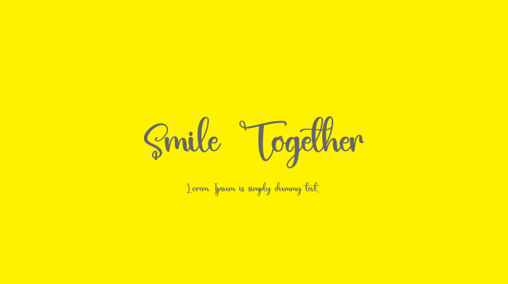 Smile Together Font