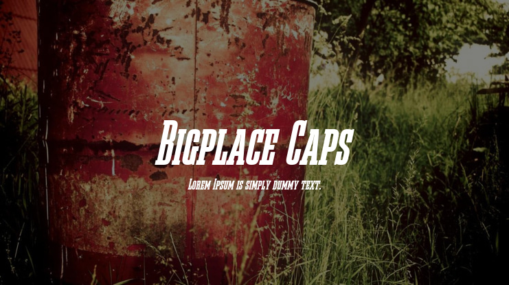 Bigplace Caps Font