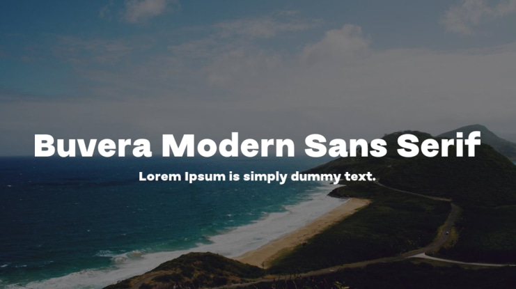 Buvera Modern Sans Serif Font Family