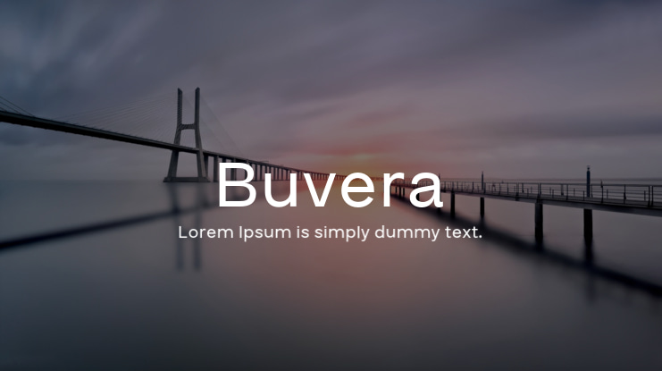Buvera Font Family