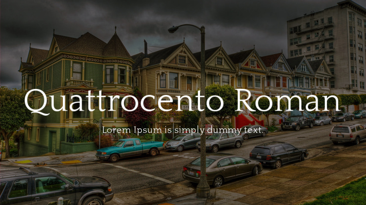 Quattrocento Roman Font