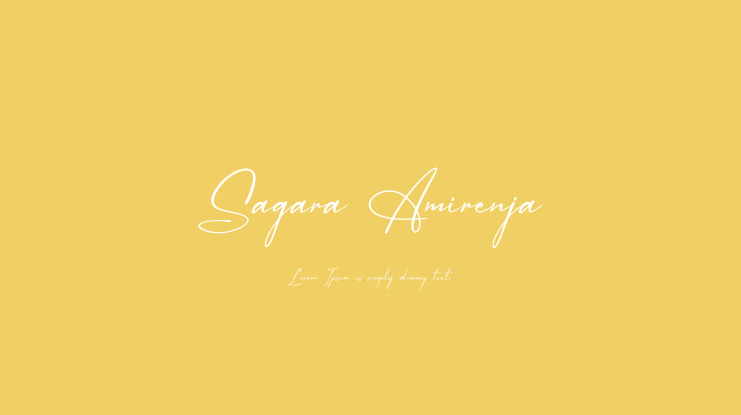 Sagara Amirenja Font