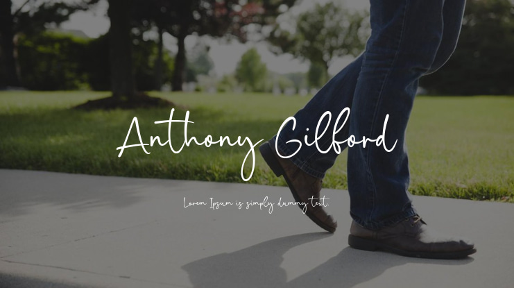 Anthony Gilford Font