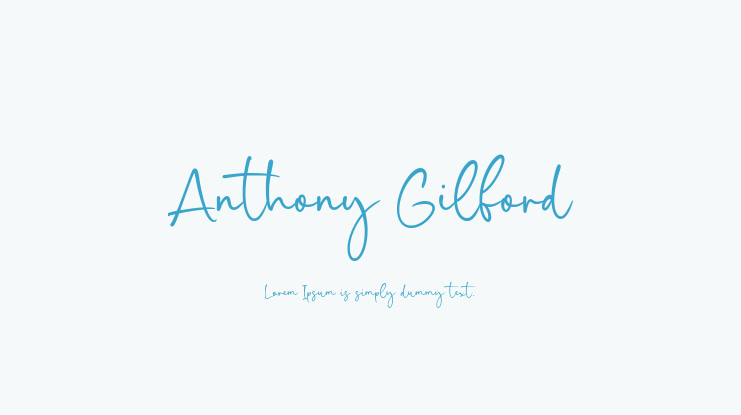 Anthony Gilford Font