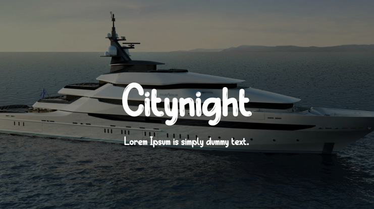 Citynight Font