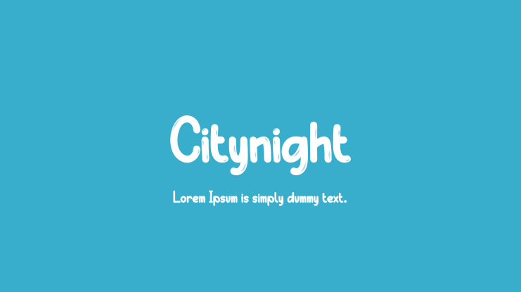 Citynight Font
