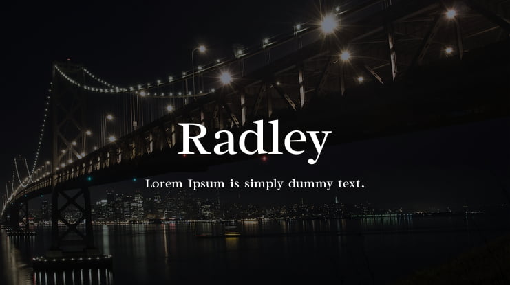 Radley Font
