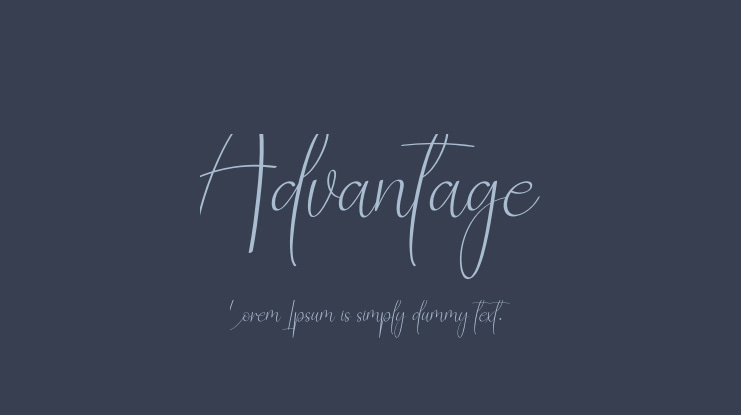 Advantage Font
