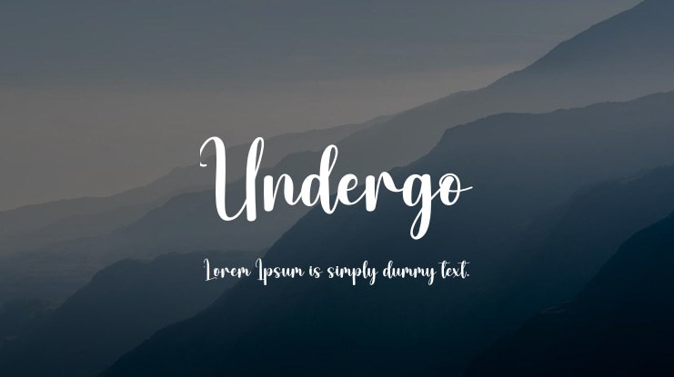 Undergo Font