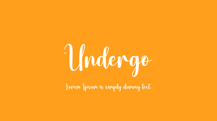 Undergo Font