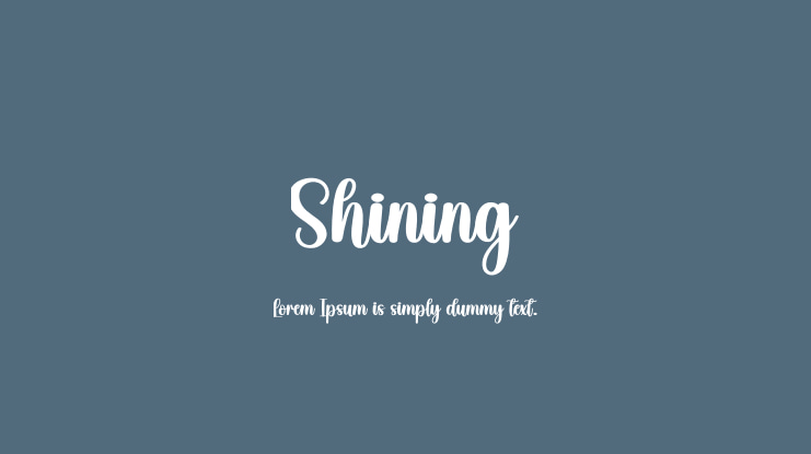 Shining Font
