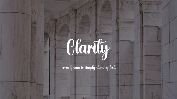 Clarity Font