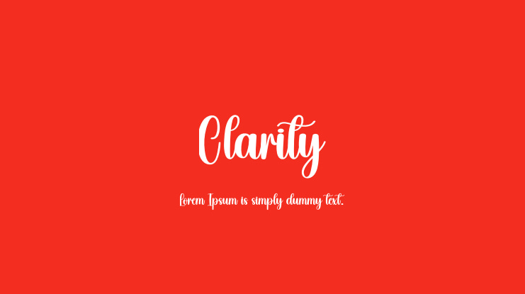 Clarity Font