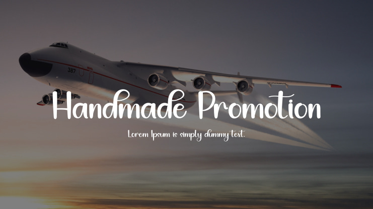 Handmade Promotion Font