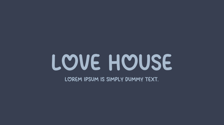 Love House Font