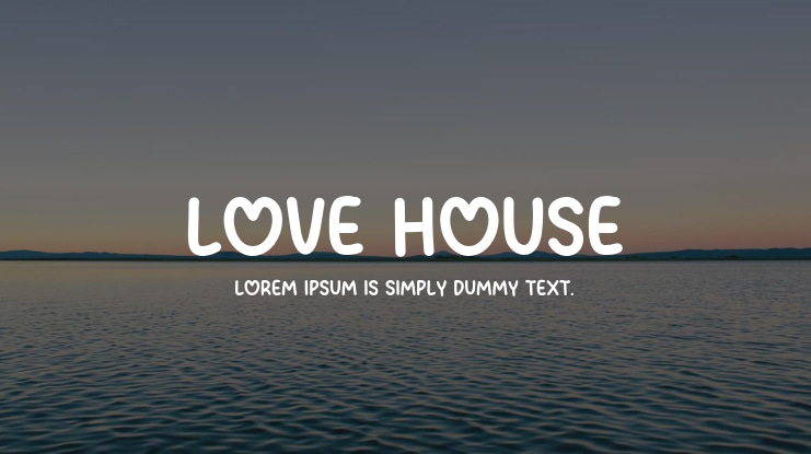 Love House Font