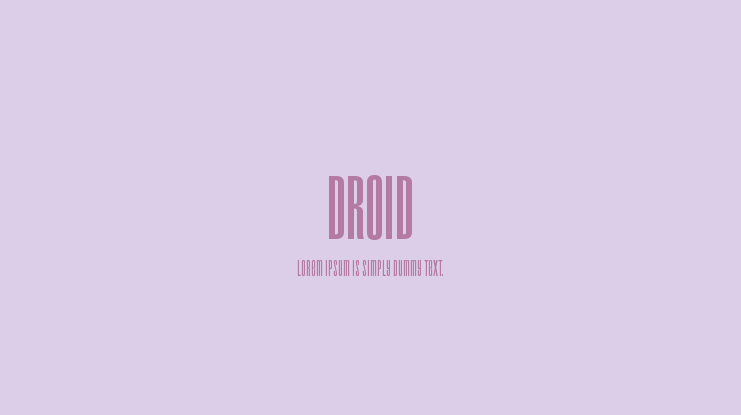 Droid Font
