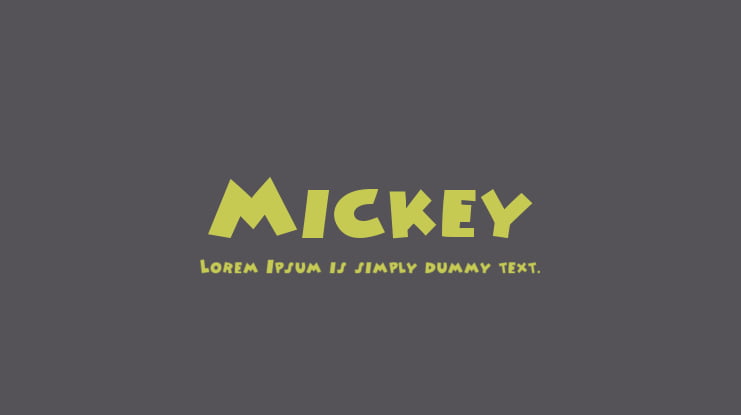 Mickey Font Family