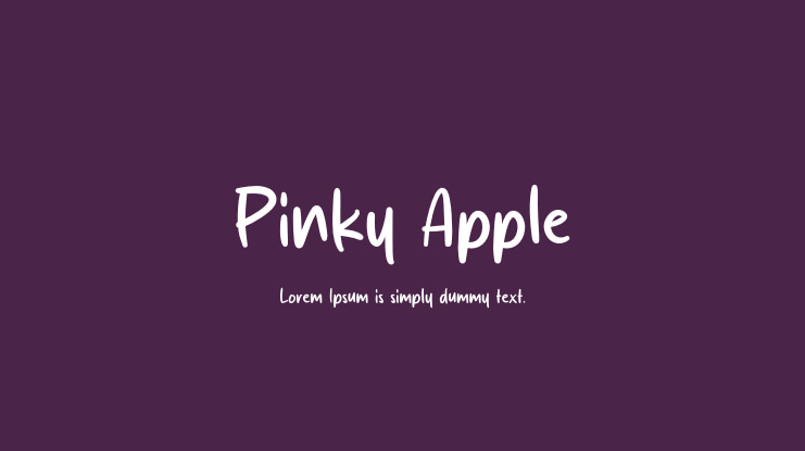 Pinky Apple Font
