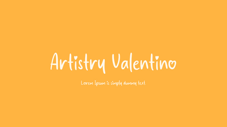 Artistry Valentino Font