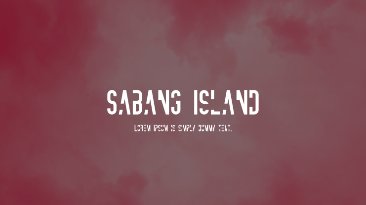 Sabang Island Font