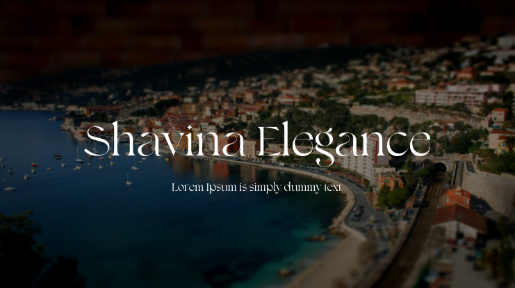 Shavina Elegance Font