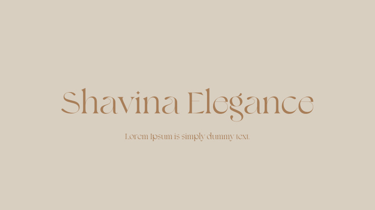 Shavina Elegance Font
