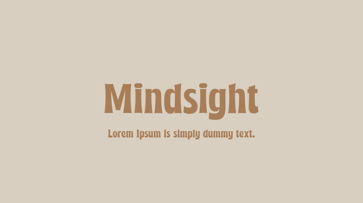 Mindsight Font