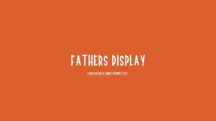 Fathers Display Font