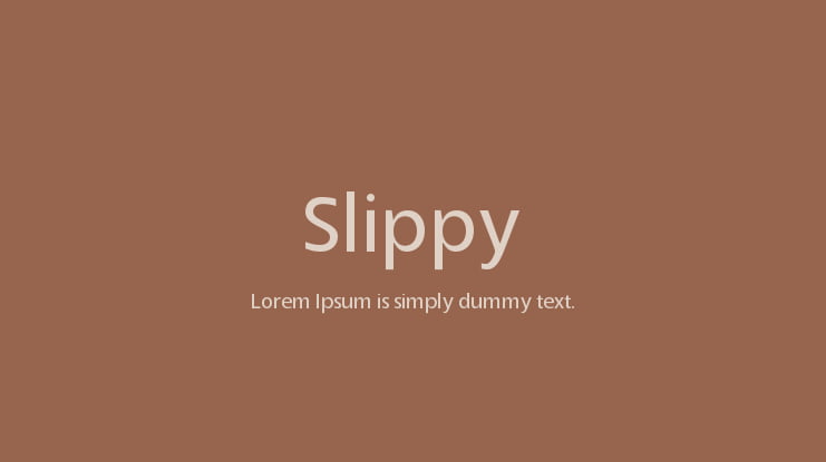 Slippy Font Family