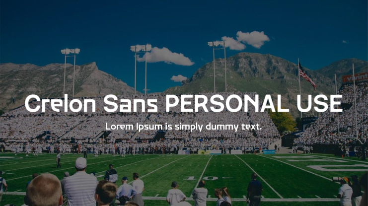 Crelon Sans PERSONAL USE Font