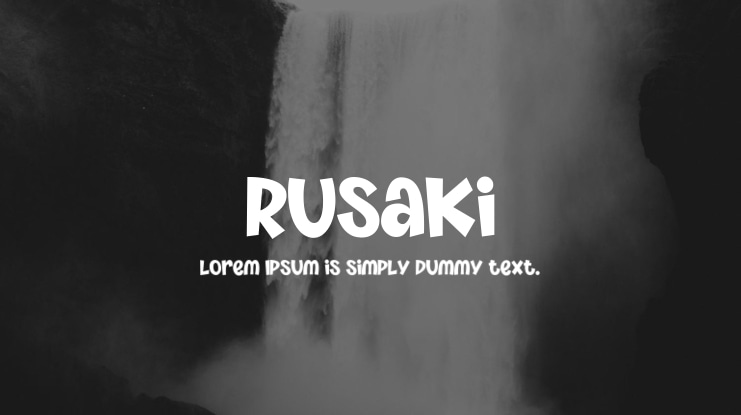 Rusaki Font