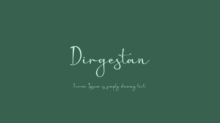 Dirgestan Font