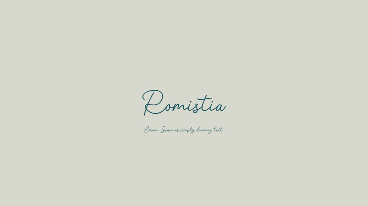 Romistia Font