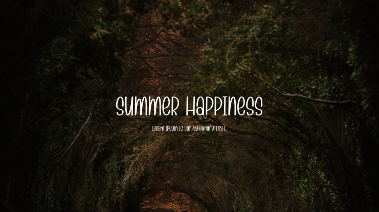 Summer Happiness Font