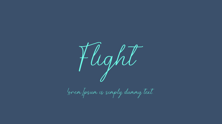 Flight Font