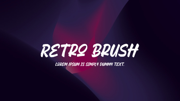Retro Brush Font