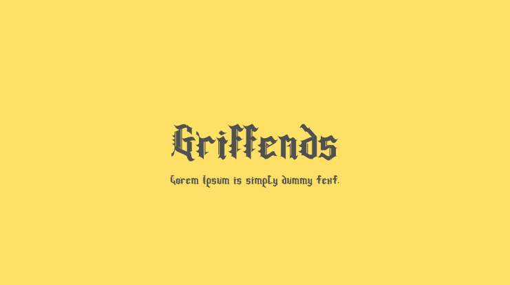 Griffends Font