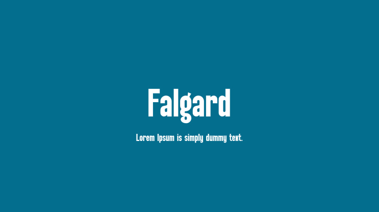Falgard Font Family