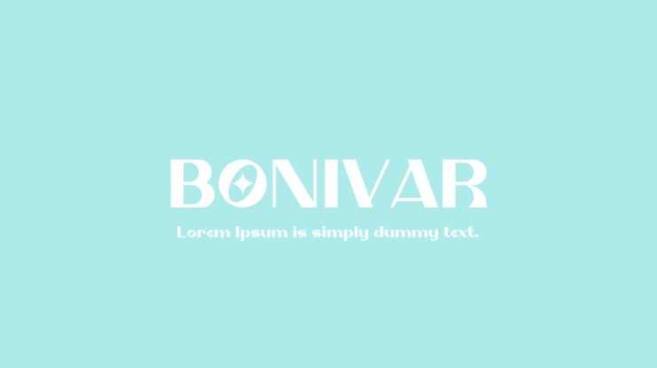BONIVAR Font