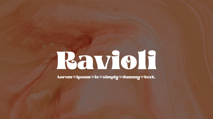 Ravioli Font