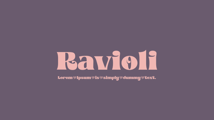 Ravioli Font